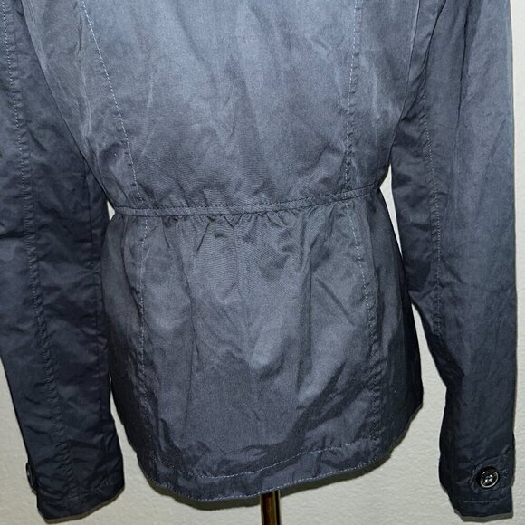 ABERCROMBIE & FITCH Navy Double Breasted Pea Coat Jacket with Shoulder Patch - M - Picture 9 of 14